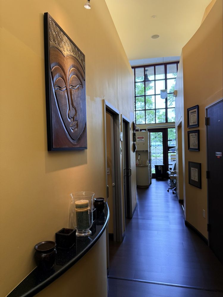 The Dublin Ranch Dental operatory &mdash; warm wood, natural light, and modern dental technology.